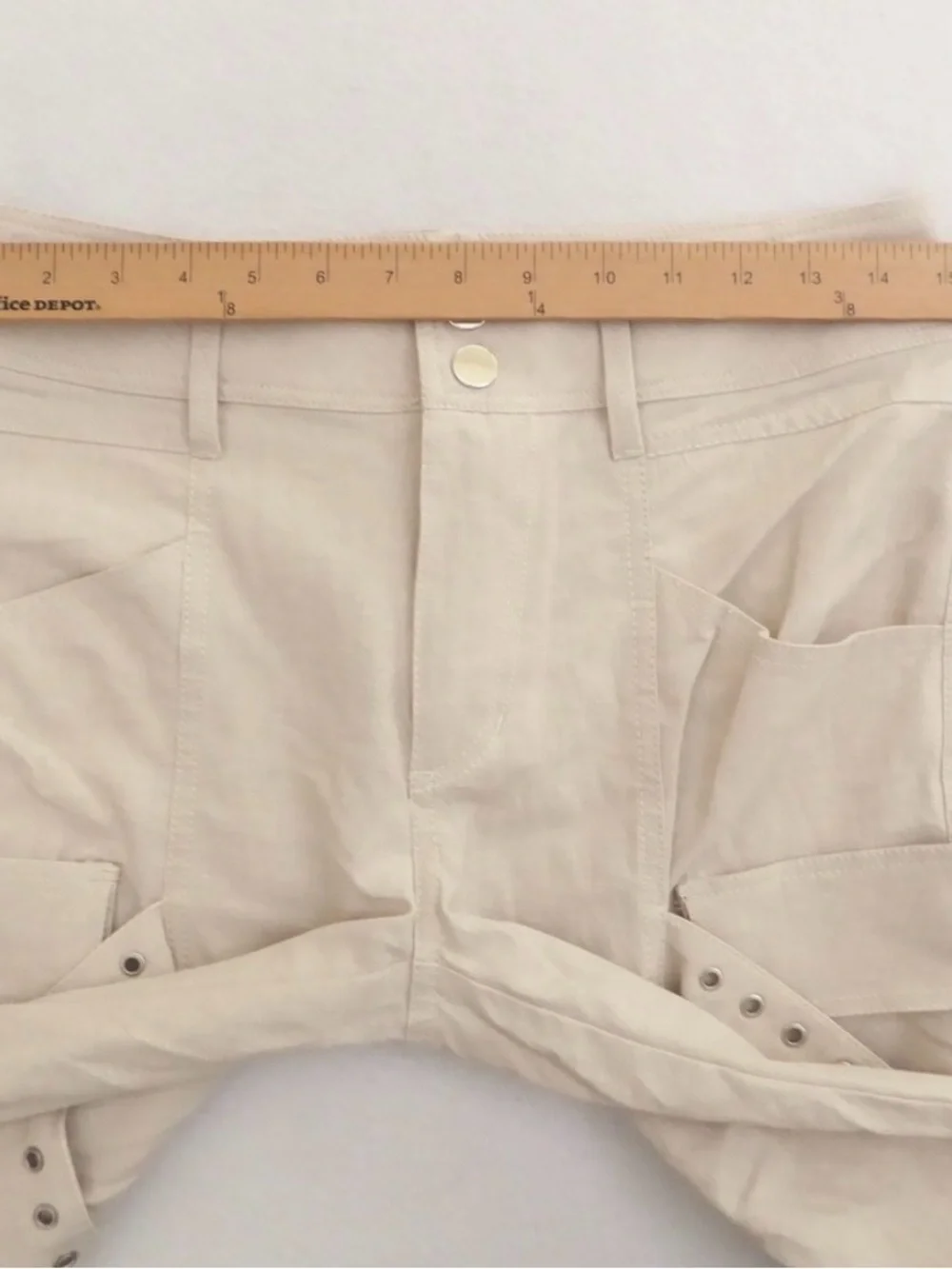 #1389 ZARA Linen Blend Limited Edition Cargo Pants